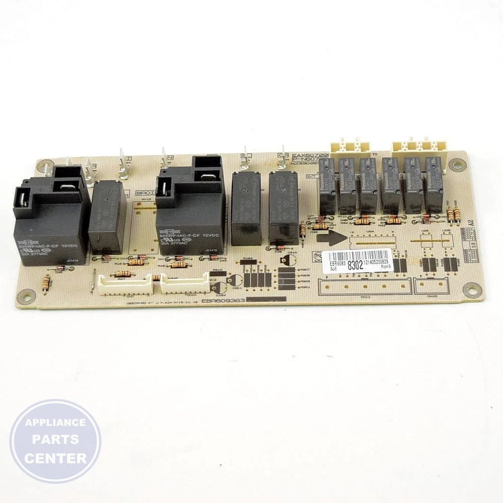 LG RANGE OVEN PCB POWER CONTROL BOARD EBR60938302 - Main view showing precise temperature control for LGE models