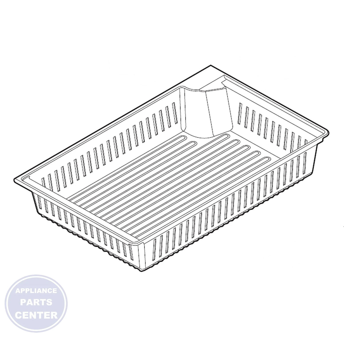 LG REFRIGERATOR DRAWER TRAY ASSEMBLY AJP73754603 - Main view showing spacious storage for LGE Refrigerator models