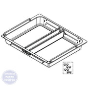 LG REFRIGERATOR DRAWER TRAY ASSEMBLY AJP74154612 - Main view showing maximum 20 lbs capacity for LGE-1000 series