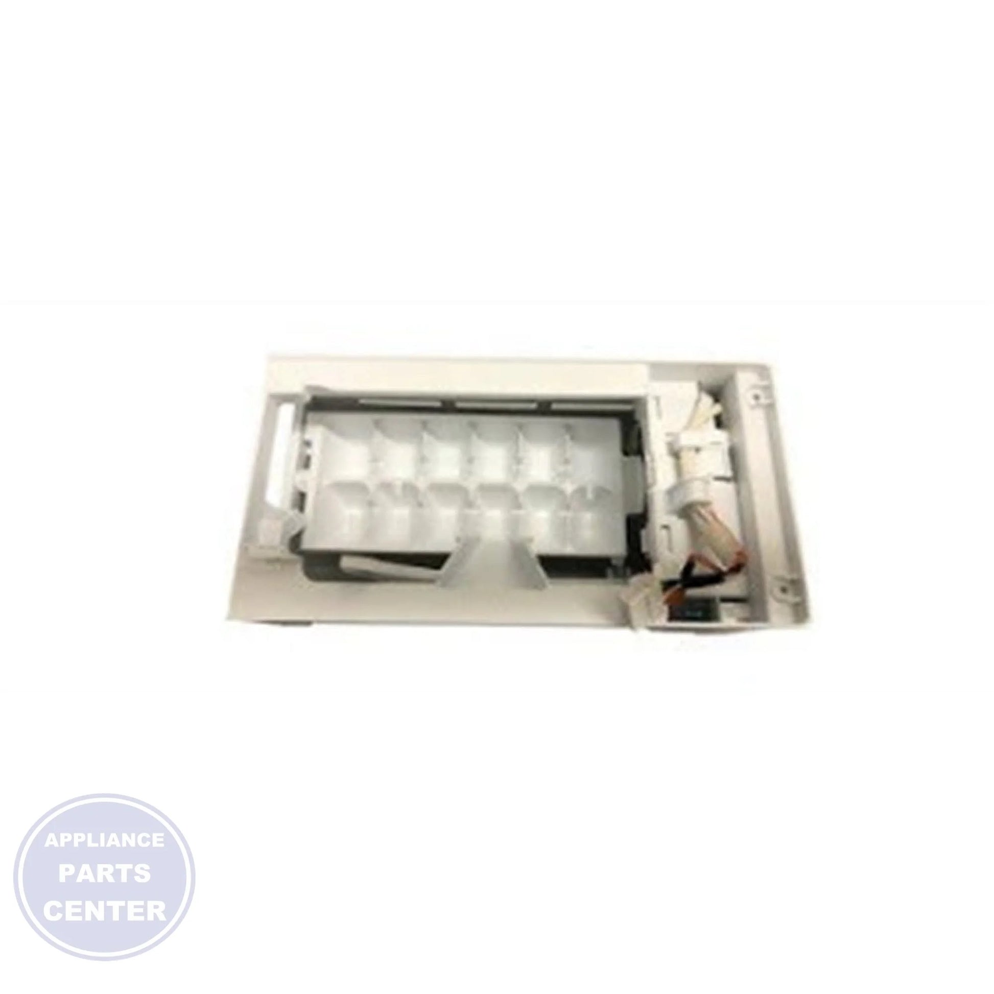 LG Refrigerator Ice Maker Assembly Kit AEQ72909606 - Main view showing ice production for LG models