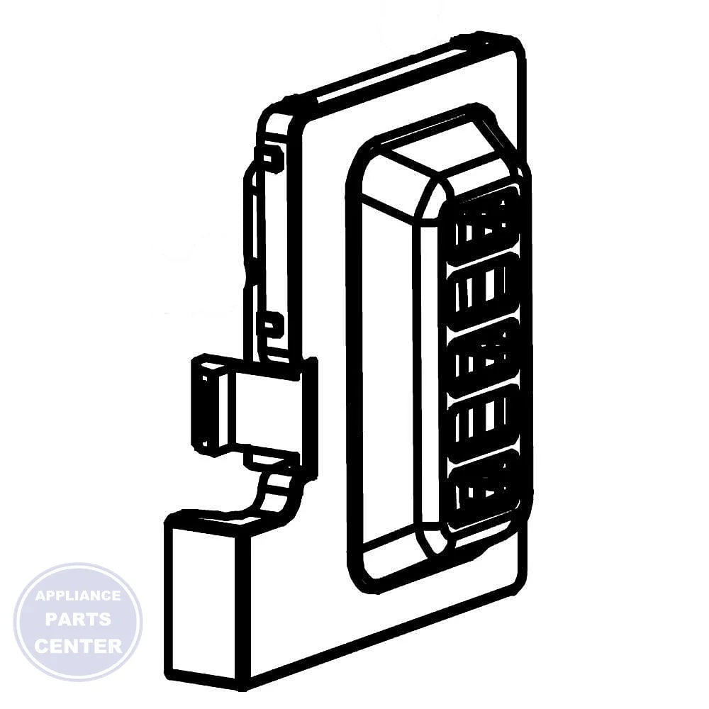 LG REFRIGERATOR SENSOR COVER MCK66690301 - Main view showing temperature regulation for specific models