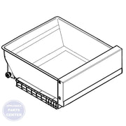 LG Refrigerator Vegetable Tray Assembly AJP75235018 - Main view showing spacious design for LG XYZ model
