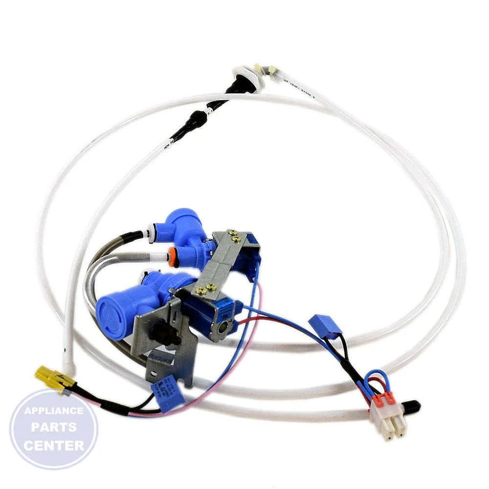 LG REFRIGERATOR WATER INLET VALVE ASSEMBLY AJU73672505 - Main view showing efficient water flow for LG refrigerators