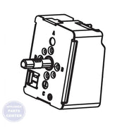 LG ROTARY SWITCH EBF64395301 - Main view showing sturdy design for LGE Range/Stove/Oven