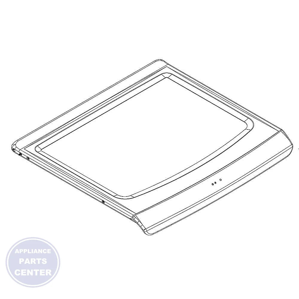 WPL Lid WPW10119492 - Main view showing secure seal for Whirlpool and Maytag models