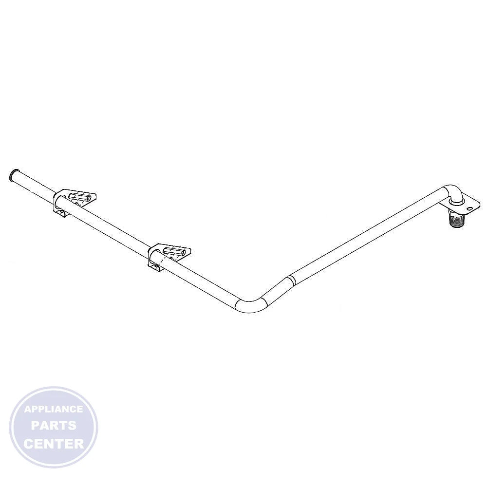 WCI MANIFOLD PIPE 5304527972 - Main view showing gas flow improvement for WCI models