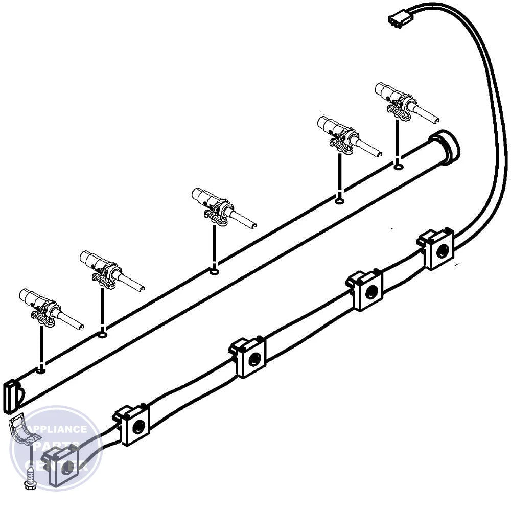 WPL MANIFOLD W10826727 - Main view showing efficient gas flow for W10475026 and W11241301 models