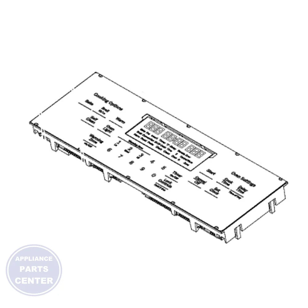 GEH OVEN CONTROL AND OVERLAY ASM WB27X33138 - Main view showing timer function for various GEH models