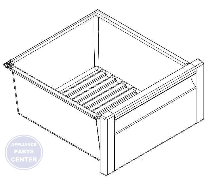 WPL PAN-MEAT W10727109 - Main view showing meat storage capacity for WRS321SDHZ