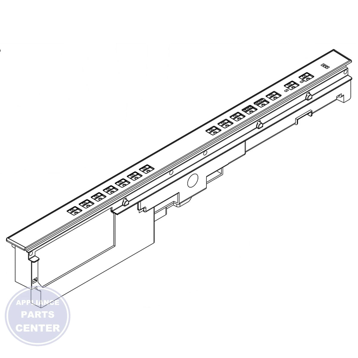 WPL PANEL-CNTL WPW10380075 - Main view showing touchpad for various WPL models