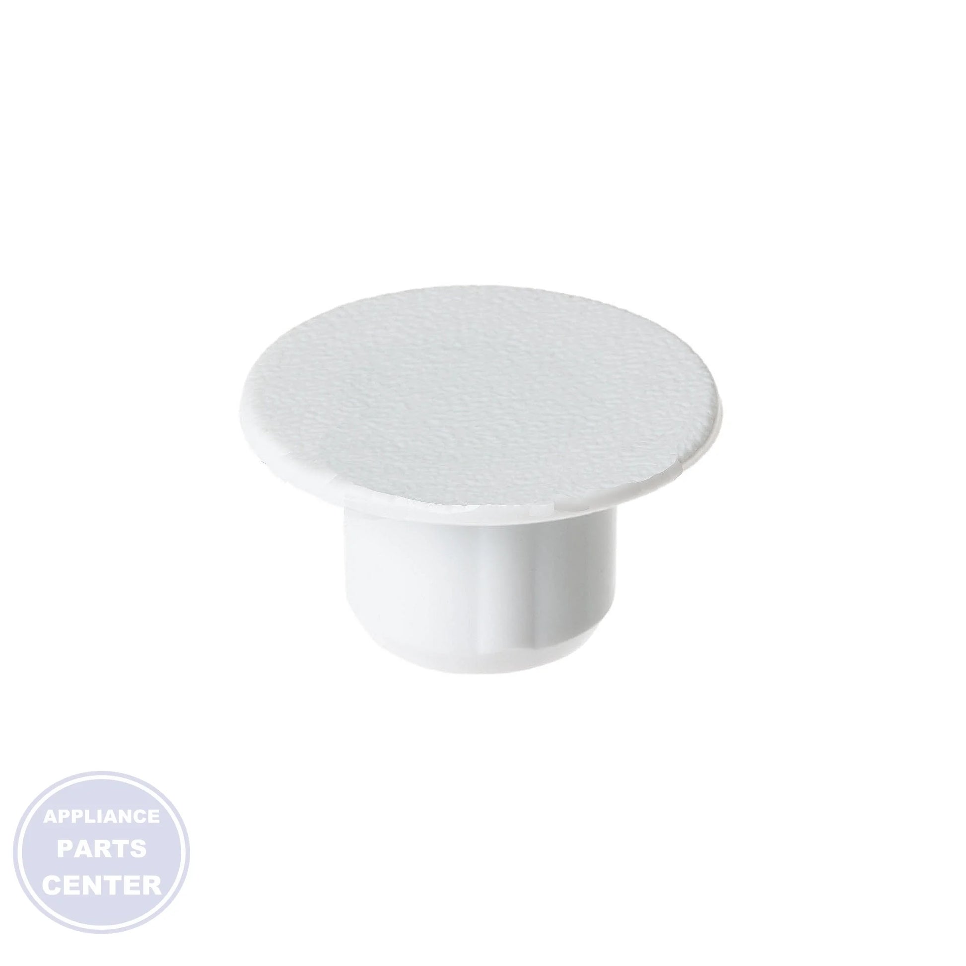 GEH PLUG BUTTON THIMBLE WHITE WR02X10886 - Main view showing snug fit for GEH models