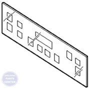 GEH RANGE CONTROL PANEL - BLACK WB07X20326 - Main view showing sleek design for GEH models