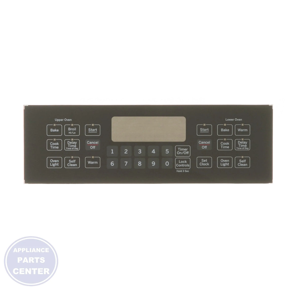 GEH RANGE CONTROL PANEL - BLACK WB07X21006 - Main view showing sleek design for select GE models
