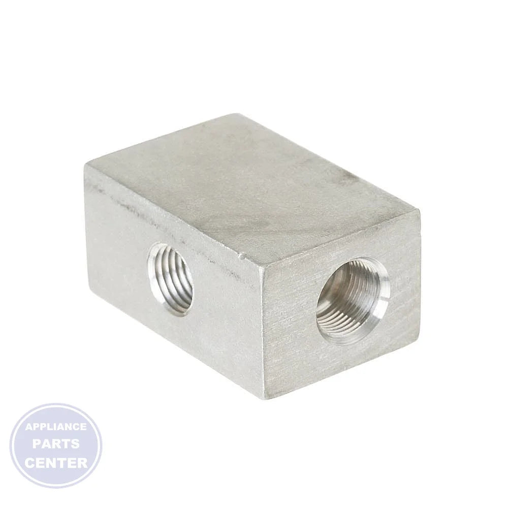 GEH RANGE INLET SUPPLY WB02K10324 - Main view showing gas flow for GE and Hotpoint models
