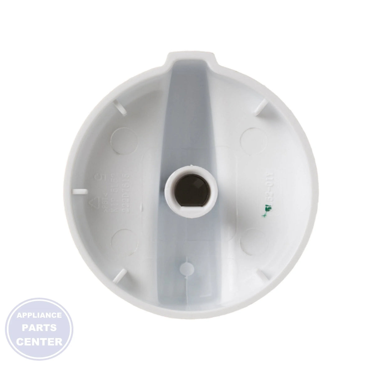 RANGE KNOB - WHITE WB02X21445 - Detailed view of high-quality material