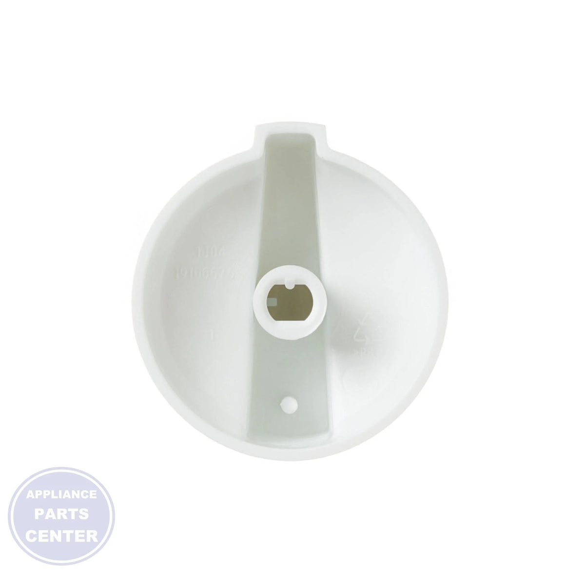 RANGE KNOB - WHITE WB03X24102 - Detailed view of durable material and design