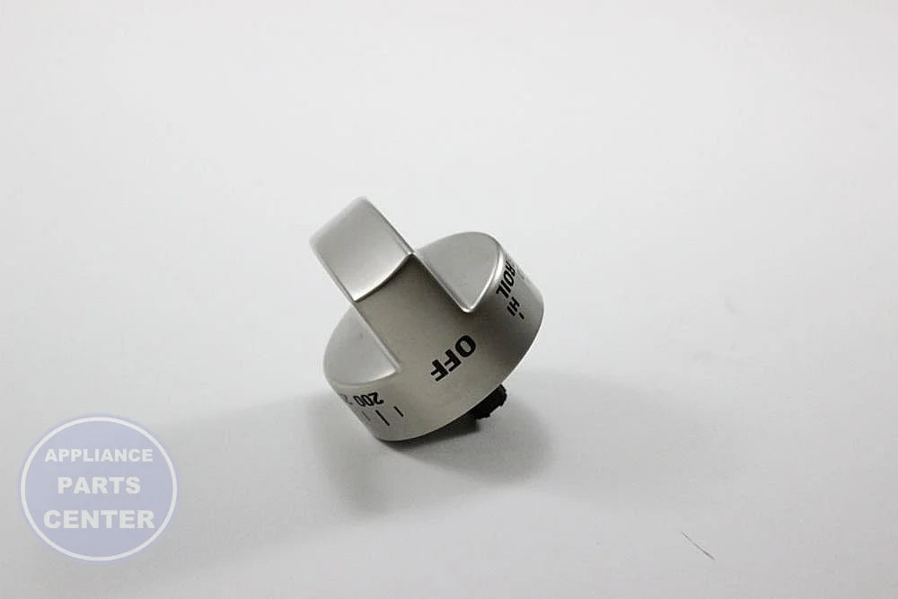 GEH RANGE OVEN KNOB - STAINLESS STEEL WB03K10259 - Main view showing durable stainless steel construction for GEH models
