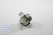 GEH RANGE OVEN KNOB - STAINLESS STEEL WB03K10259 - Main view showing durable stainless steel construction for GEH models