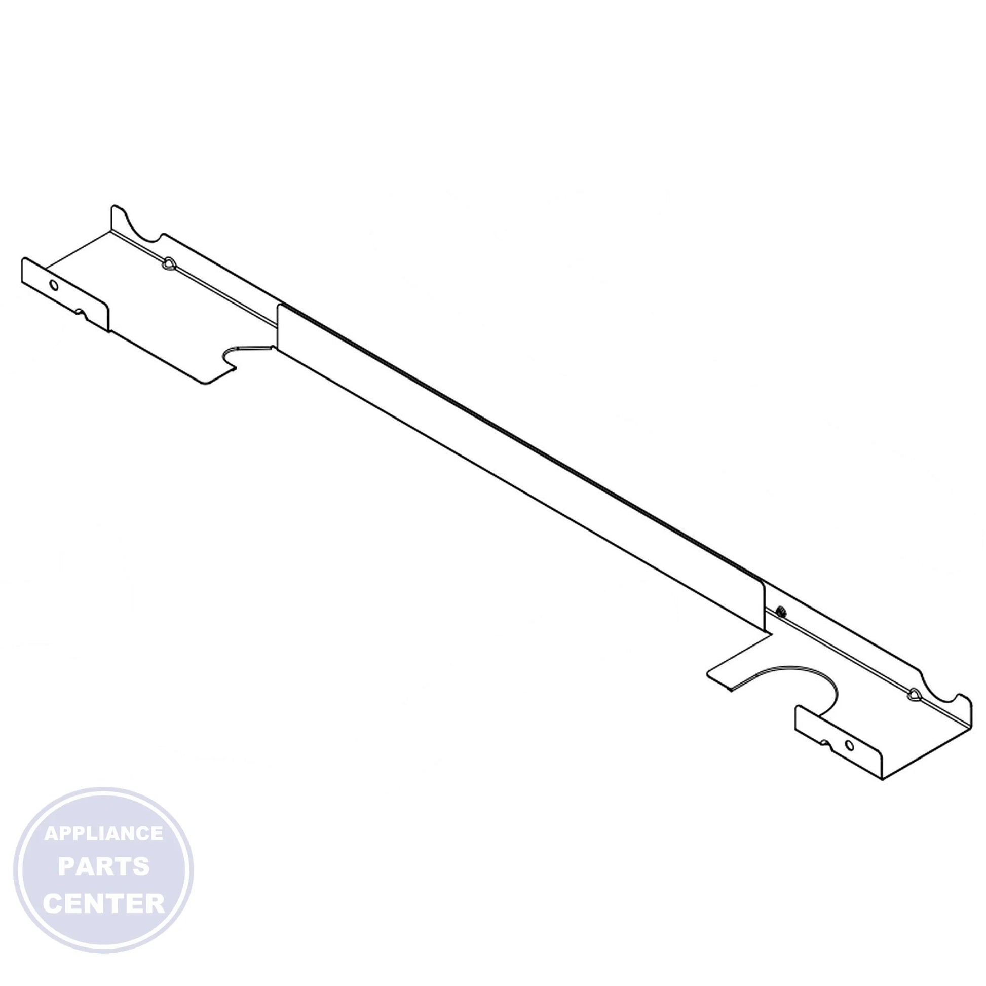 KitchenAid/Whirlpool W11166802 - Main view showing bracket & flange for specific models.