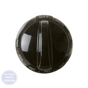GEH RANGE THERMOSTAT KNOB - BLACK WB03K10251 - Main view showing temperature control for GEH models