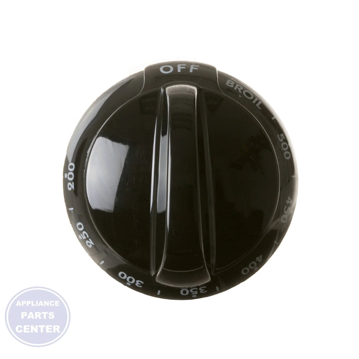 GEH RANGE THERMOSTAT KNOB - BLACK WB03K10251 - Main view showing temperature control for GEH models