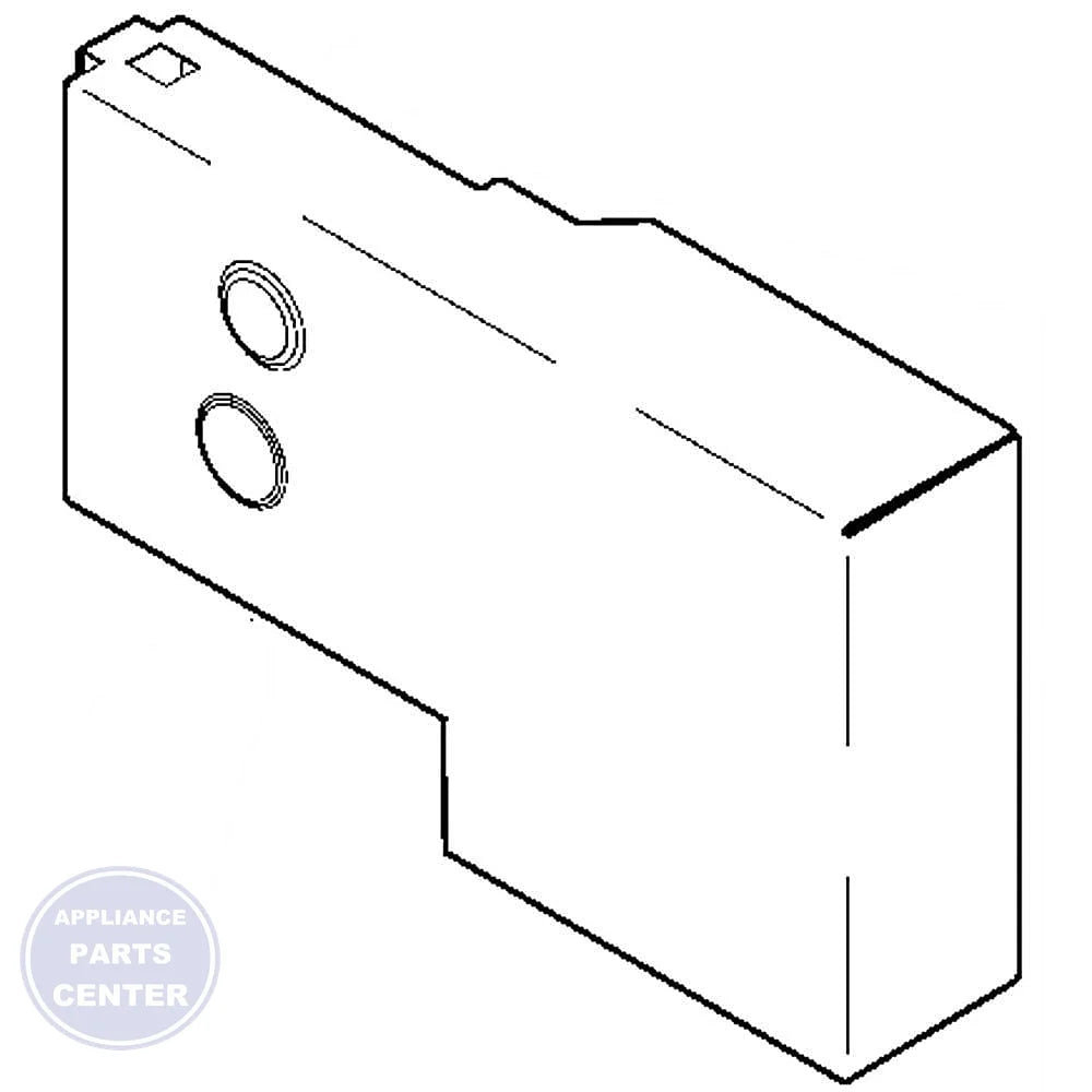 GEH REAR COVER WR02X13495 - Main view showing protective panel for GEH models