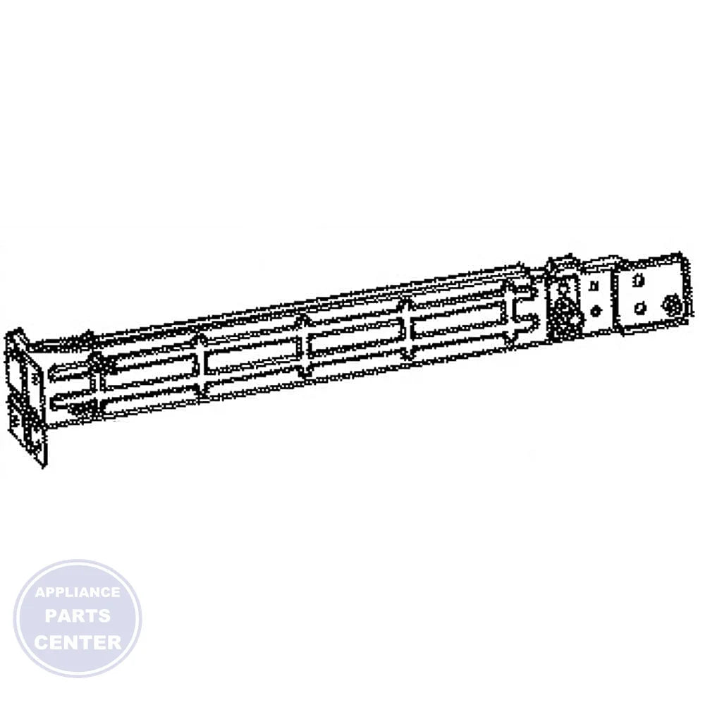 GEH REFRIGERATOR COMPARTMENT RAIL - LEFT WR72X28496 - Main view showing durable build for GEH XYZ models