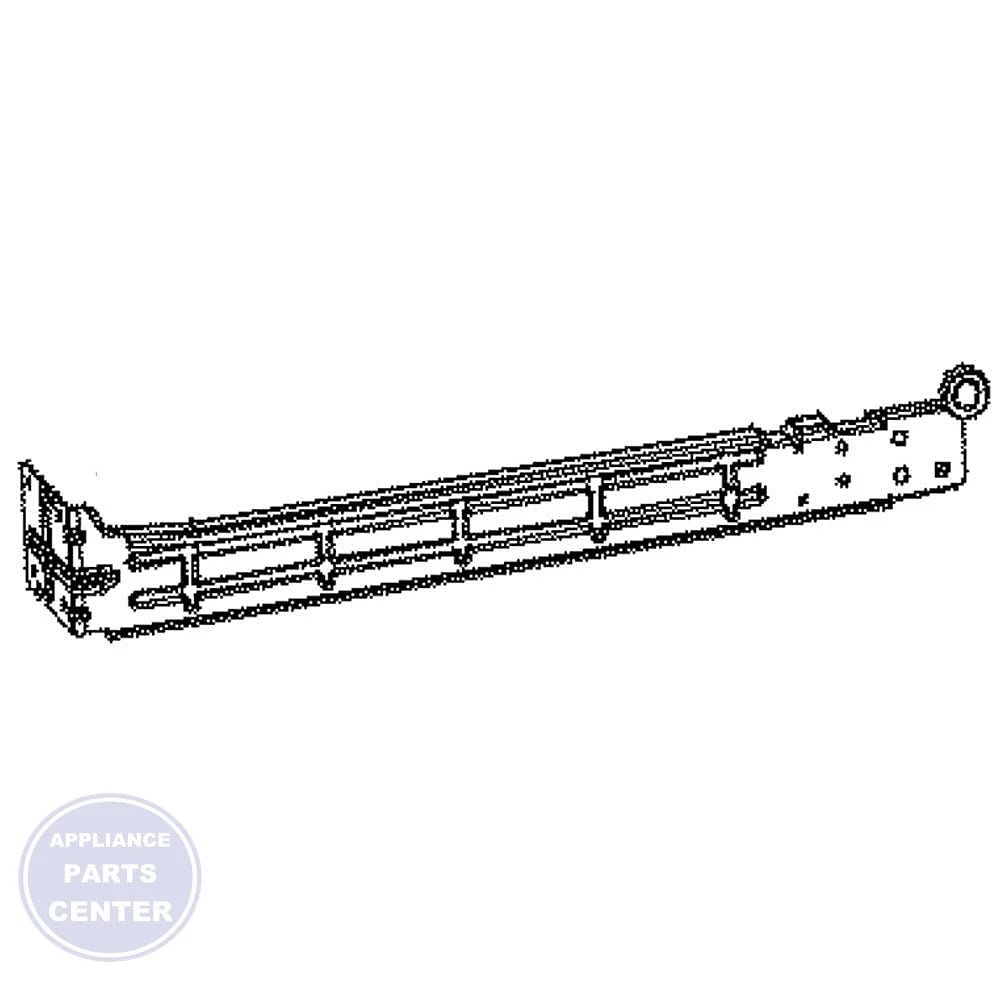 GEH REFRIGERATOR COMPARTMENT RAIL - RIGHT WR72X28501 - Main view showing sturdy construction for [specific models]