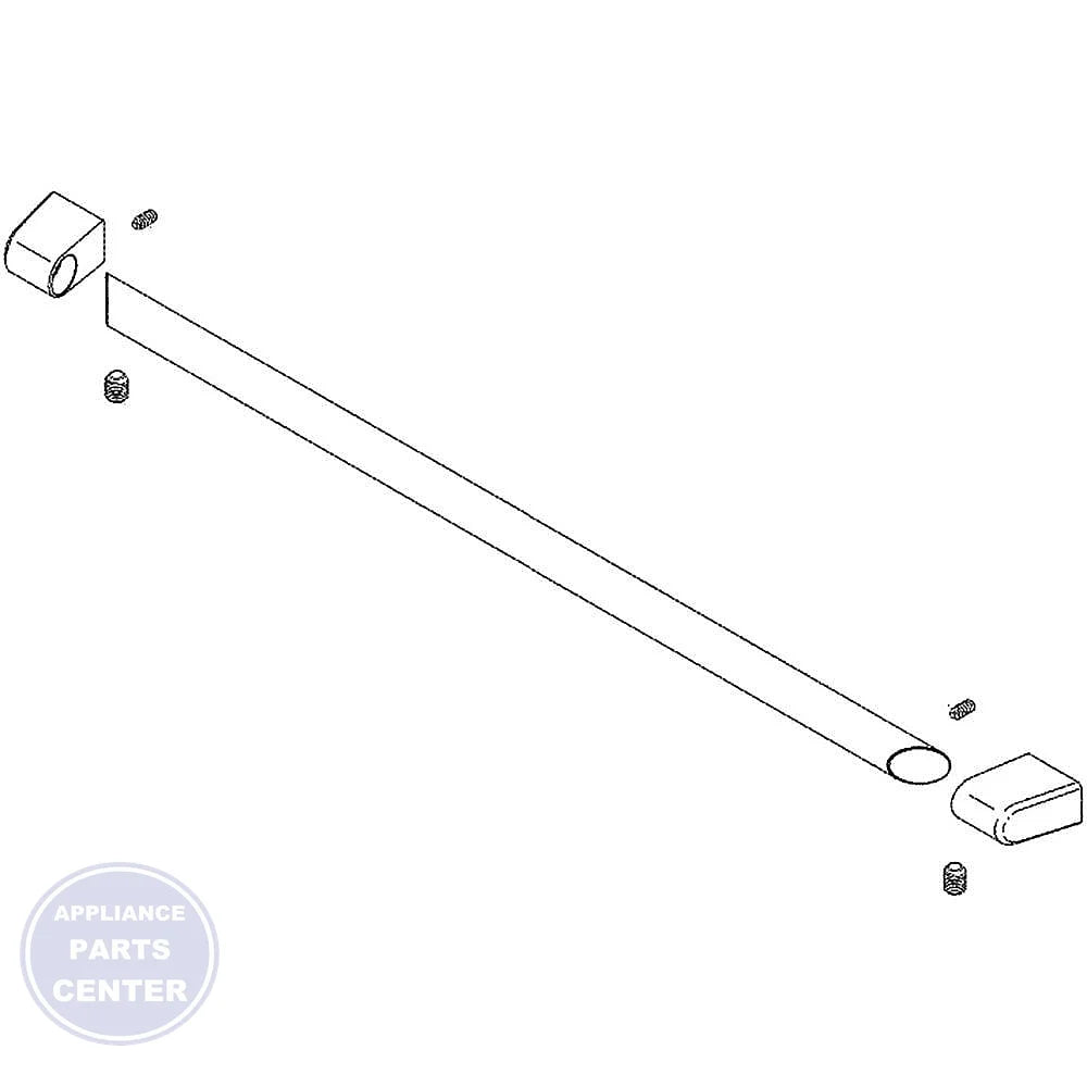 GEH REFRIGERATOR FREEZER HANDLE CAFE WR12X27967 - Main view showing sleek design for GEH models X, Y, and Z