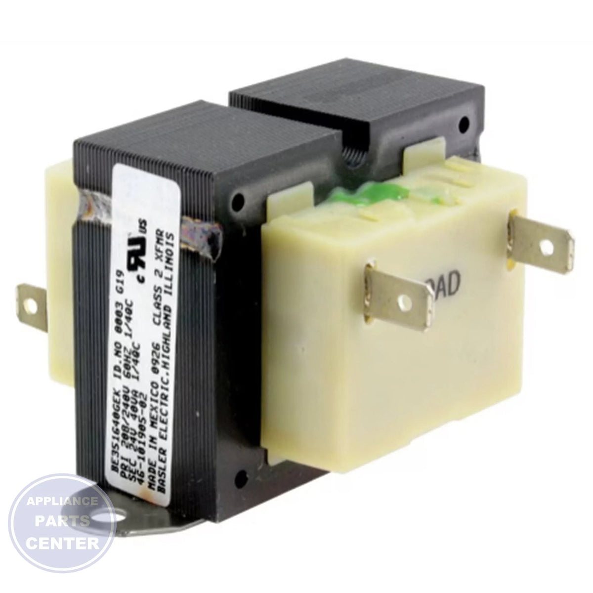 RHEEM TRANSFORMER 208/230V 40VA - Main view showing power capacity for [specific models]