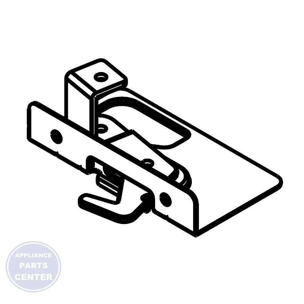 Samsung Assembly Bracket-Latch Front DG94-00754A - Main view showing secure closure for SMG Range/Stove/Oven