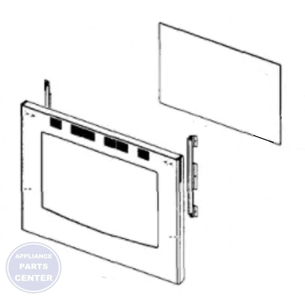 Samsung Assembly Door NX58H5650WS DG94-00947A - Main view showing durable construction for Samsung NX58H5650WS