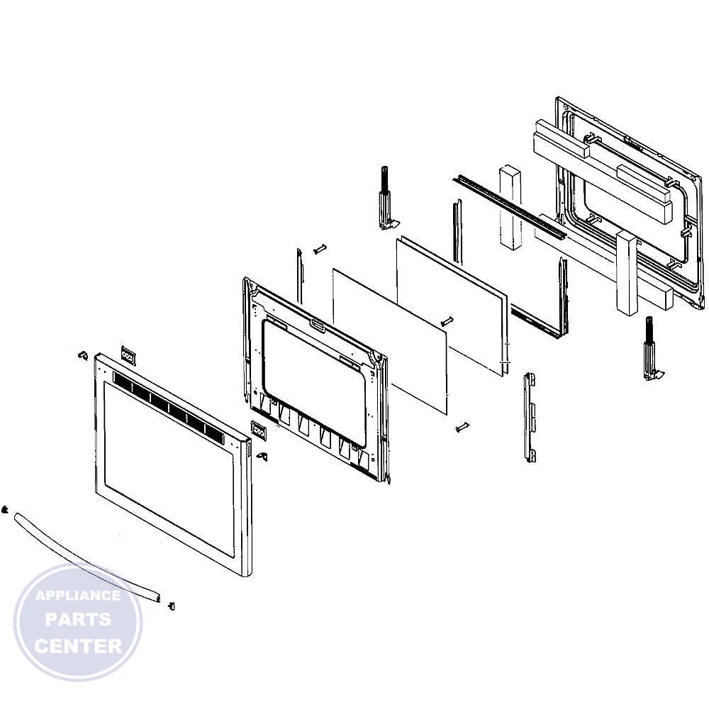 SAMSUNG ASSEMBLY DRAWER NE58F9710WS DG94-00903A - Main view showing dispenser for SMG NE58F9710WS