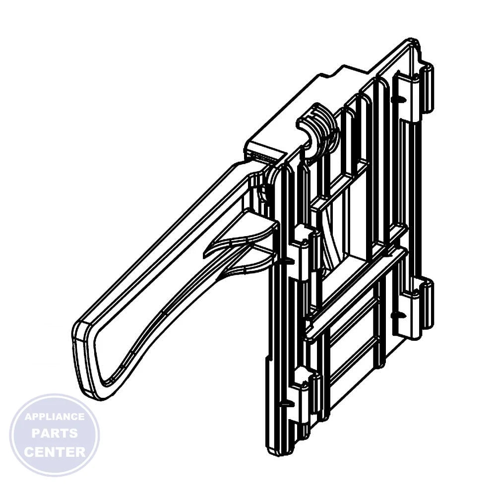 SAMSUNG BASKET ADJUSTER ASSEMBLY LEFT DD97-00189A - Main view showing adjuster mechanism for Samsung SMG models