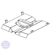 Samsung BROIL SPREADER BRACKET DG61-00522A - Main view showing sturdy support for even heat distribution in SMG Range/Stove/Oven
