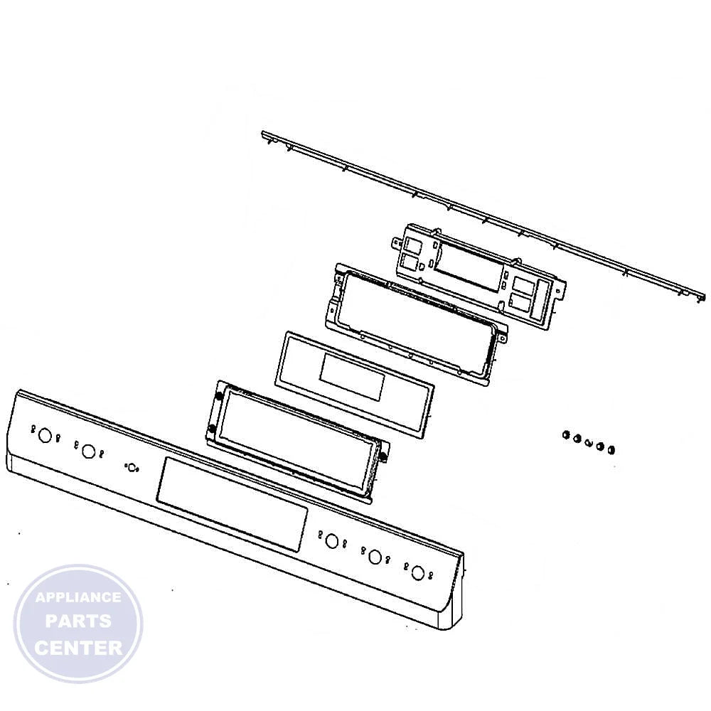 Samsung Control Assembly DG94-01727A - Main view showing circuit board for NX58M9420SS