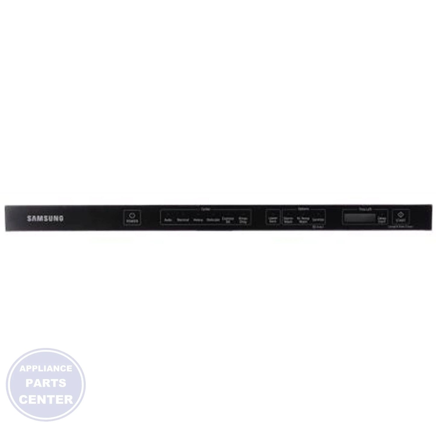 Samsung Control Panel Assembly DD97-00609D - Main view showing sleek design for Samsung dishwasher models