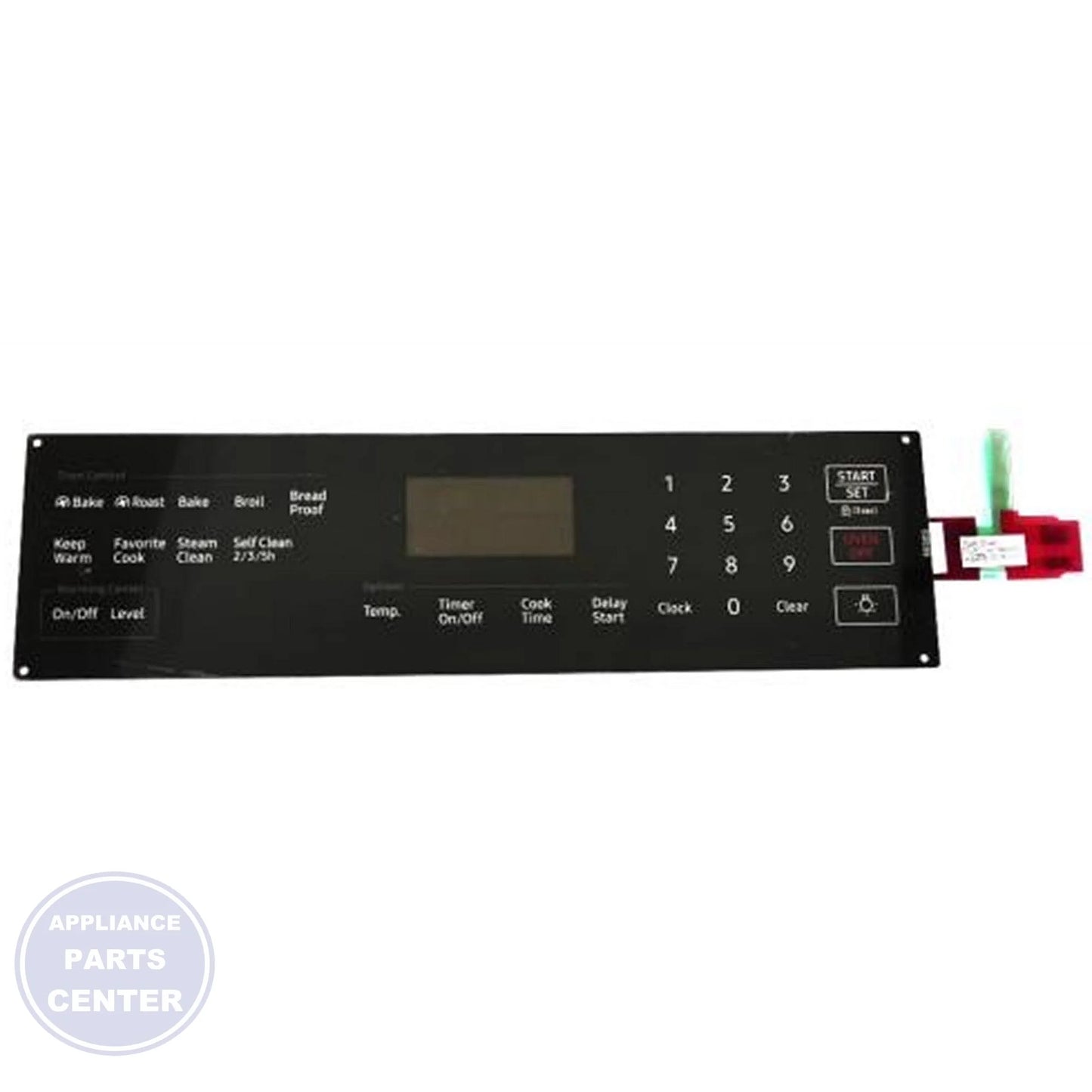 Samsung Control Touch Assembly DG96-00674A - Main view showing sleek design for Samsung SMG Range/Stove/Oven