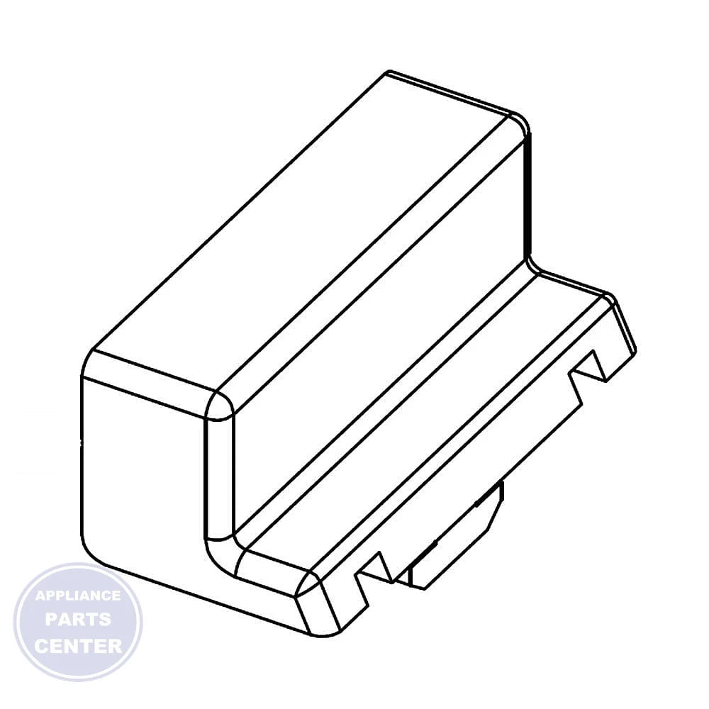 SAMSUNG DAMPER RUBBER ASSEMBLY DD66-00123A - Main view showing duct & venting functionality for SMG Dishwashers