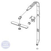 SAMSUNG DISHWASHER DUCT ASSEMBLY DD97-00184A - Main view showing efficient venting for Samsung models