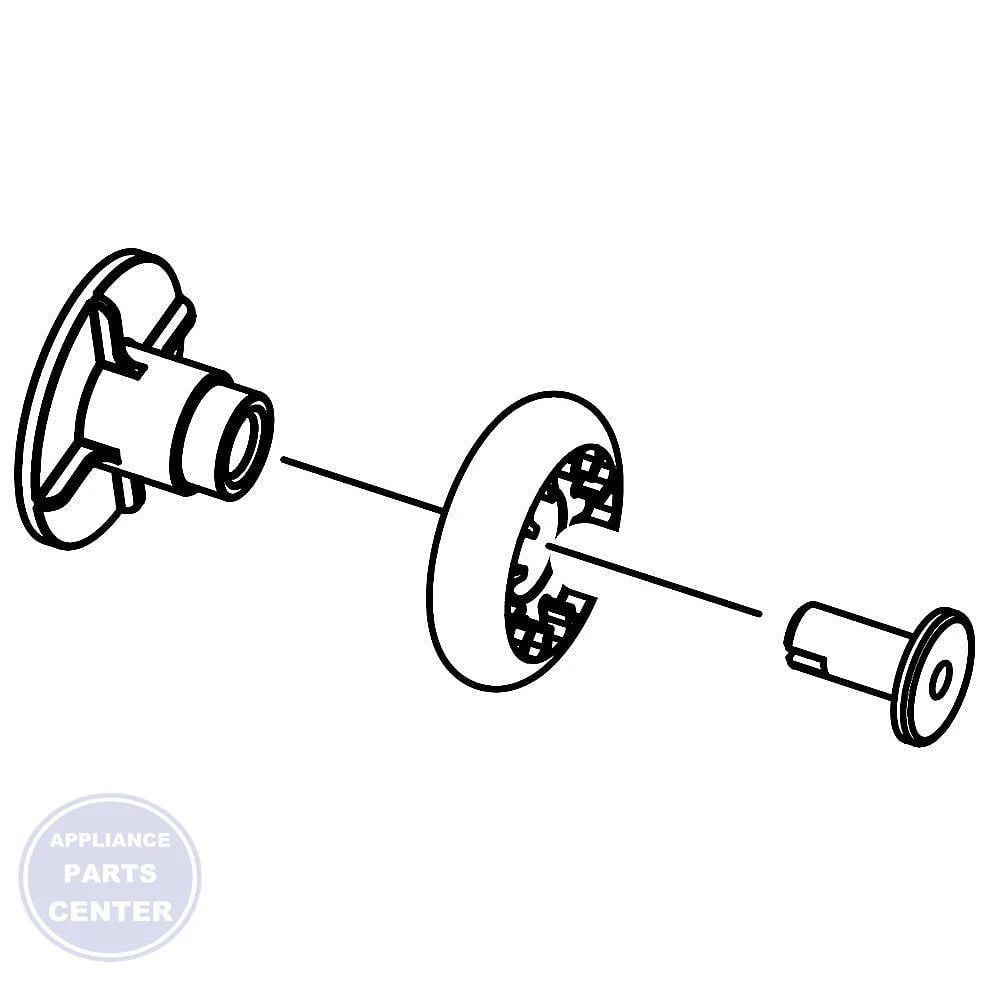 SAMSUNG DISHWASHER ROLLER ASSEMBLY DD97-00194A - Main view showing smooth operation for Samsung models