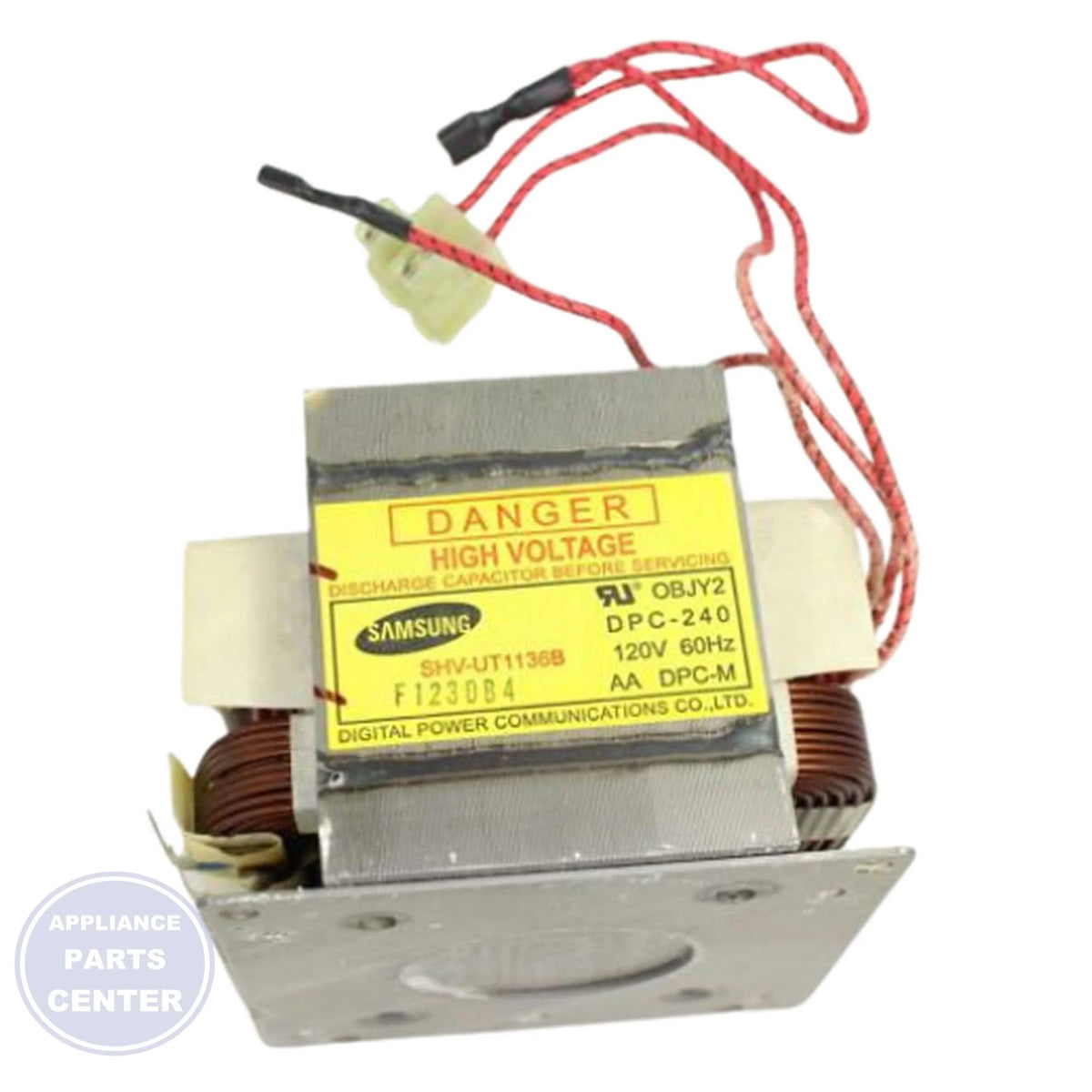 SAMSUNG HV TRANSFORMER DE26-00129B - Main view showing high-voltage capabilities for SAMSUNG XYZ and ABC models