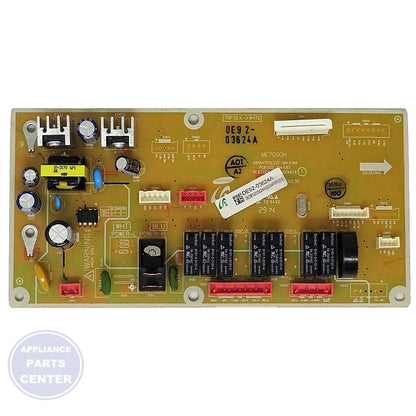 SAMSUNG MAIN PCB ASSEMBLY DE92-03624A - Main view showing circuit board for Samsung SMG microwaves