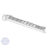 SAMSUNG MICROWAVE VENT GRILLE ASSEMBLY DE64-02774A - Main view showing ventilation design for specific models