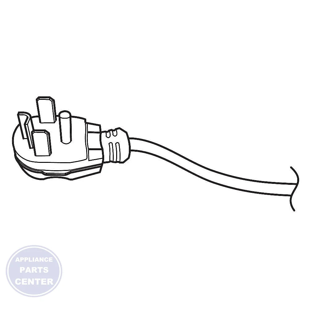 Samsung Power Cord Assembly DC96-00762A - Main view showing durable construction for Samsung Dryers