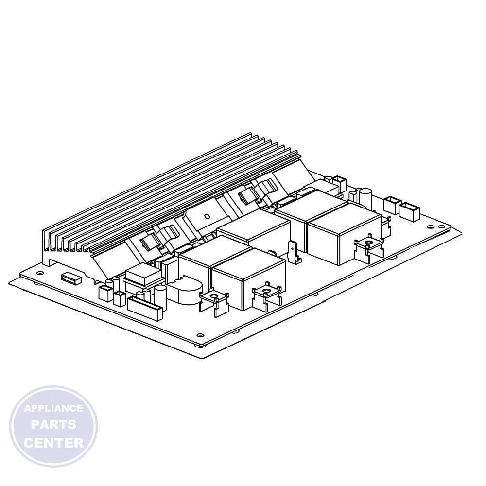Samsung Range Main PCB Assembly DE92-03672A - Main view showing circuitry for SMG models