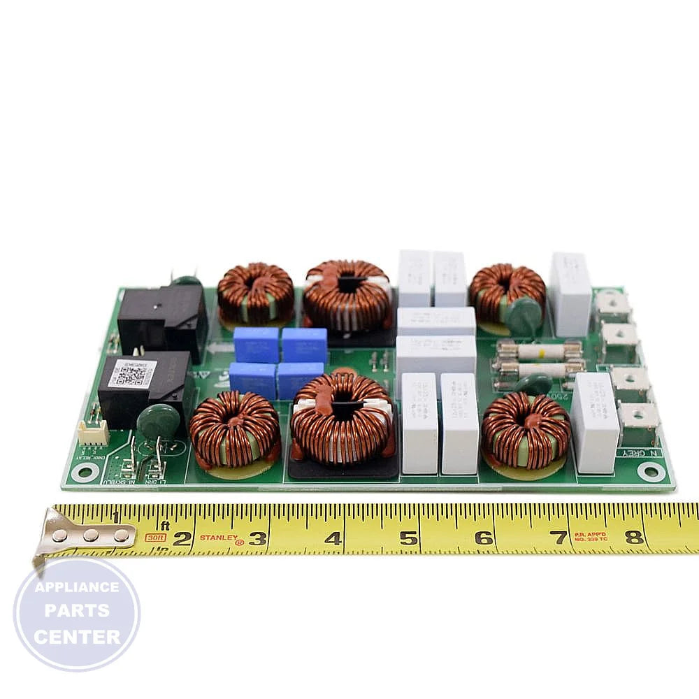 SAMSUNG RANGE PRINTED CIRCUIT BOARD ASSEMBLY DE92-03543A - Detailed view of circuit board