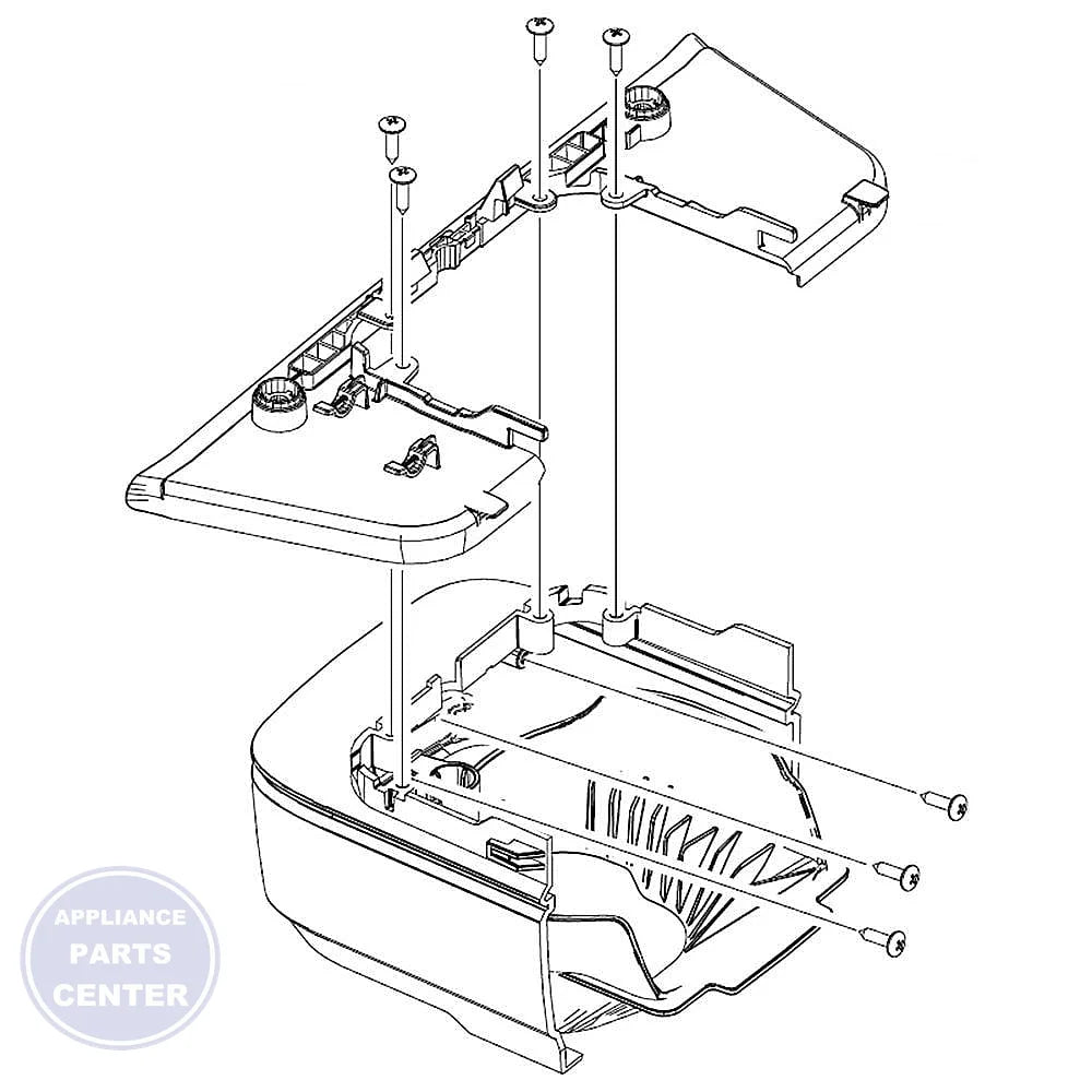 SAMSUNG REFRIGERATOR ASSEMBLY DISPENSER COVER AW3 4_F - Main view showing smooth dispensing for specific models