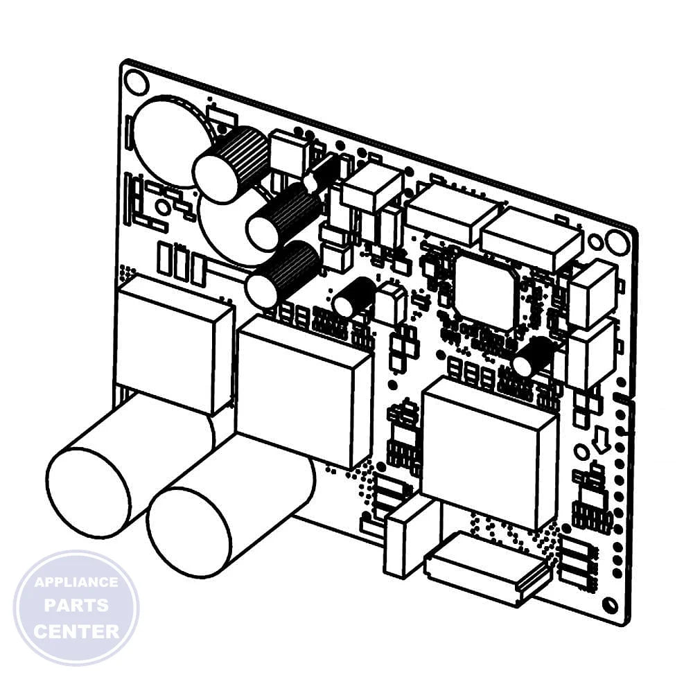 Samsung Refrigerator EEPROM Printed Circuit Board Assembly DA94-04604D - Main view showing energy-saving features for Samsung models