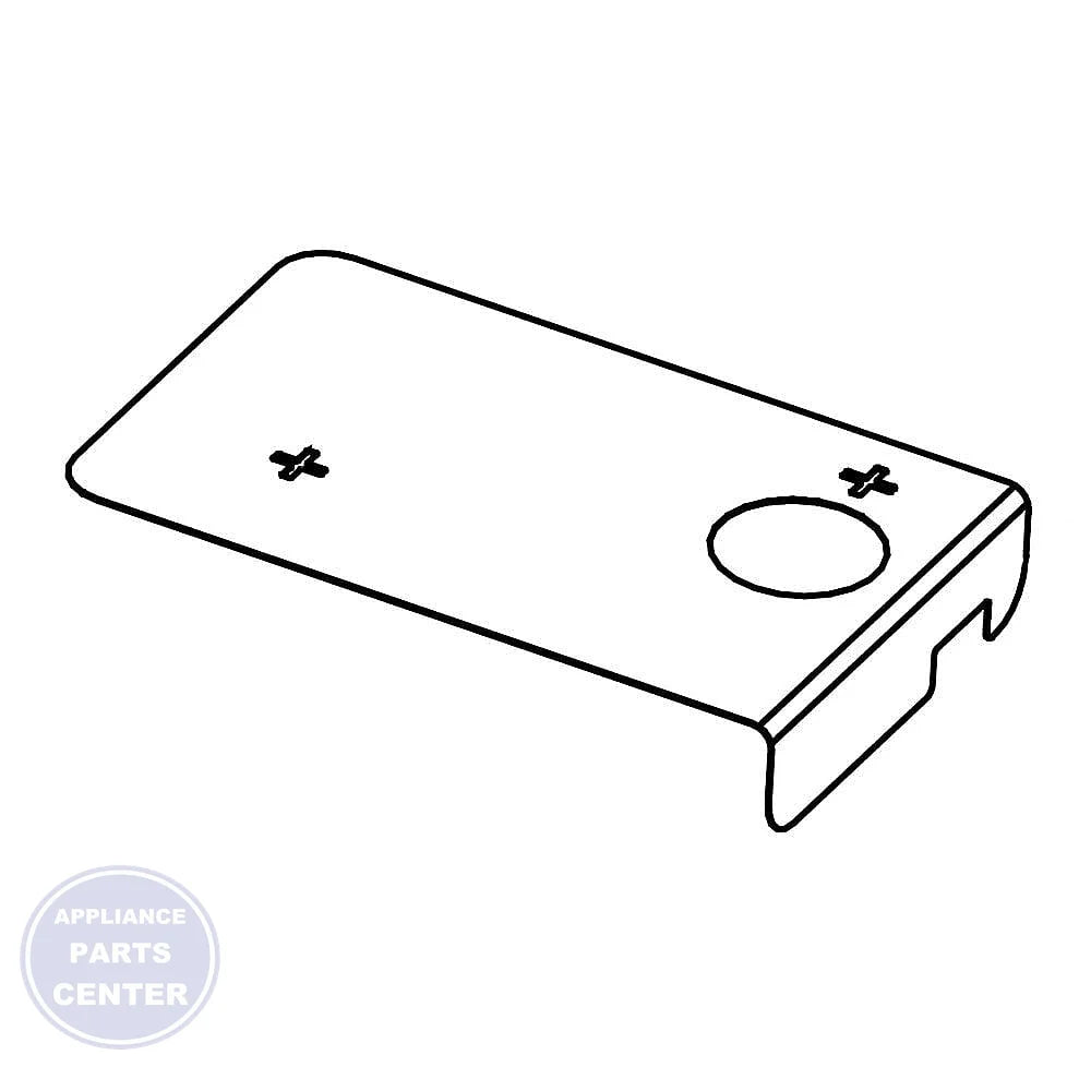 SAMSUNG REFRIGERATOR HINGE COVER PLATE ASSEMBLY DA61-08884A - Main view showing smooth operation for specific models